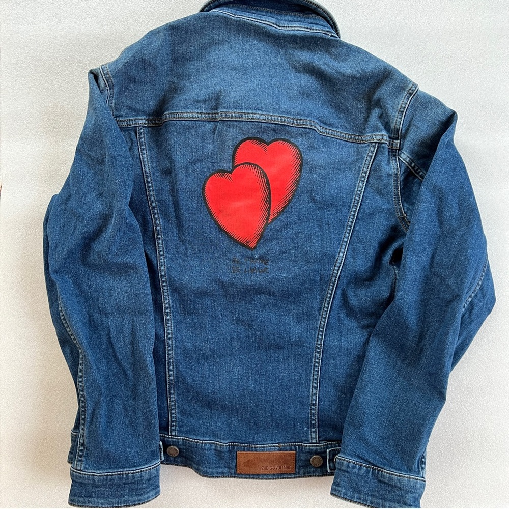 Zadig & Voltaire Denim Heart Jacket - Picture 5 of 12